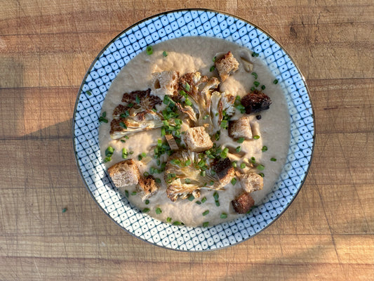 Smoke Roasted Cauliflower Soup