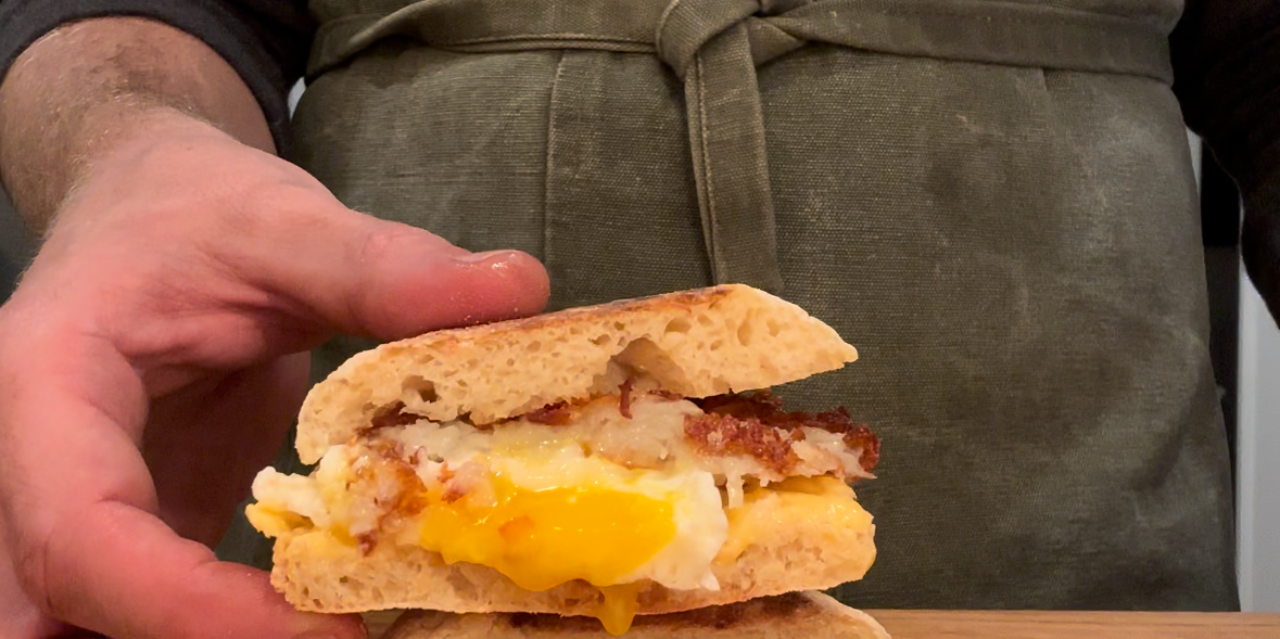 Smoked McDonalds Hashbrown Egg McMuffins