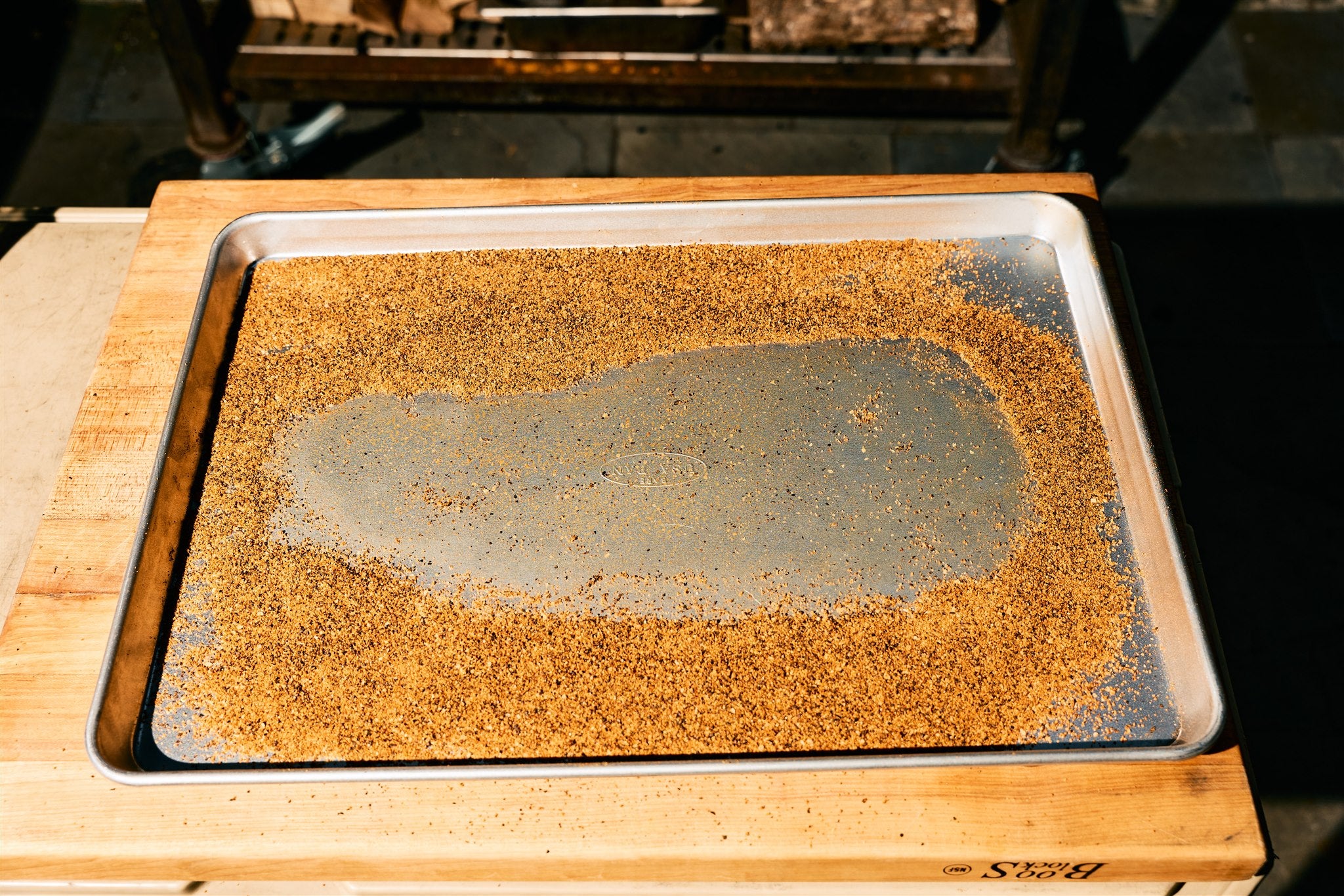 A whole bunch of Rolling Bones BBQ Perpetual Beef dry rub seasoning.